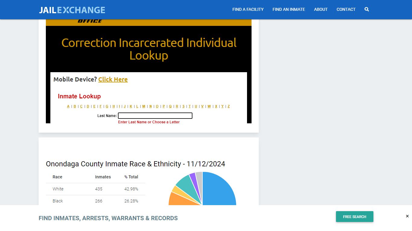 Onondaga County Justice Center Inmate Search - Jail Exchange